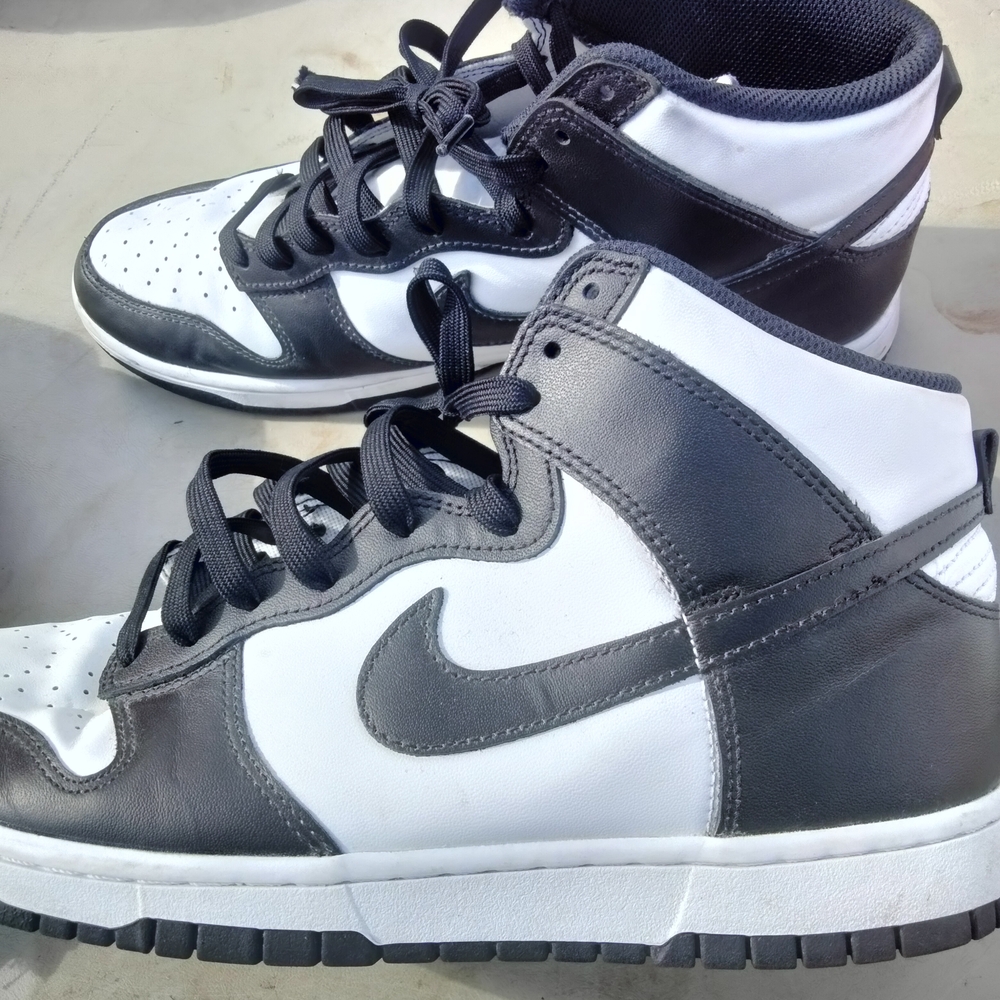 Nike Black and White High-Top Sneakers